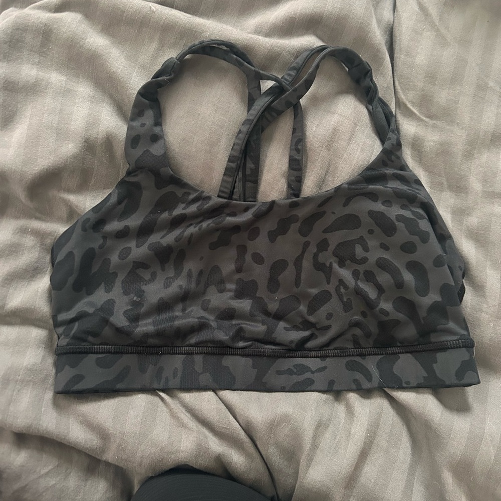 Black Leopard Bra